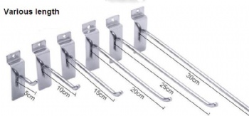 Wholesale Slatwall Metal Hooks Single Wire Display Products Slatwall Hooks